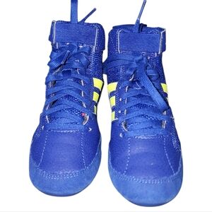 🤼🏾‍♂️Boys Size 3 Adidas HVC 2 Youth Laced Wrestling Shoes🤼🏻‍♂️